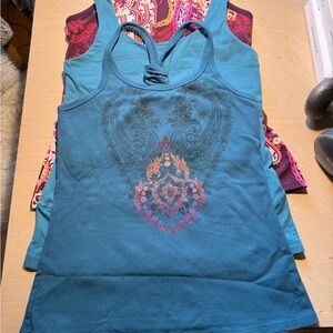 3 Athleta Shelf Bra Tank Tops